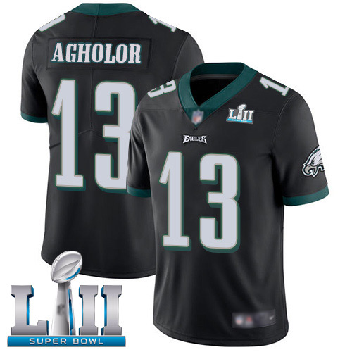 Men Philadelphia Eagles #13 Nelson Agholor Black Alternate Vapor Untouchable NFL Jersey Limited Player Super->nfl t-shirts->Sports Accessory